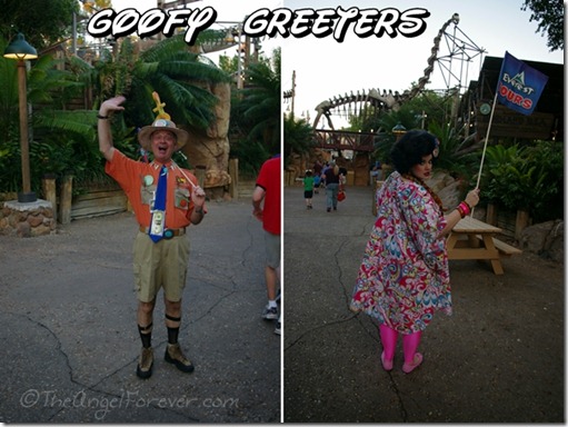 Goofy Greeters at Animal Kingdom