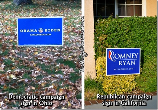 2012 Presidential Campaign Signs