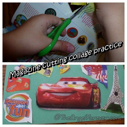 Magazine Collage Cutting Fun