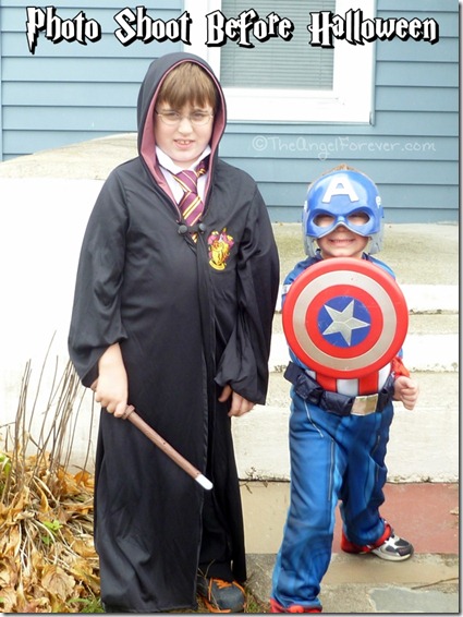 Captain America and Harry Potter Halloween costumes