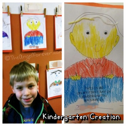 First Day of Kindergarten Art