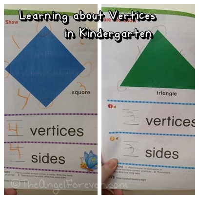 Kindergarten math - learning about vertices