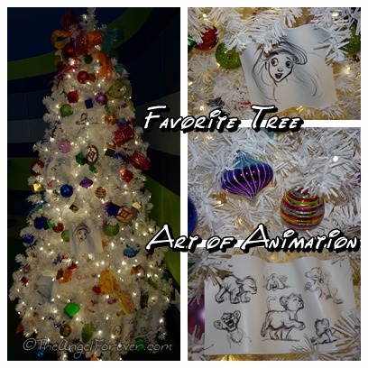 Christmas tree at Disney's Art of Animation Resort