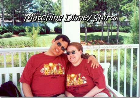 Matcing Disney Shirts on our honeymoon Matcing Disney Shirts on our honeymoon