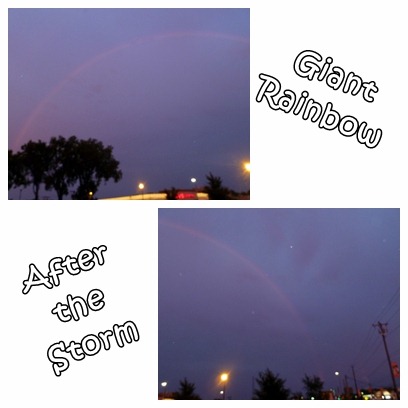 Giant rainbow after the storm