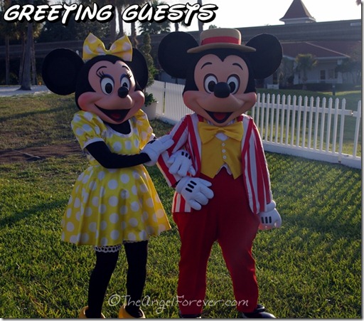 Mickey and Minnie Greet Guests