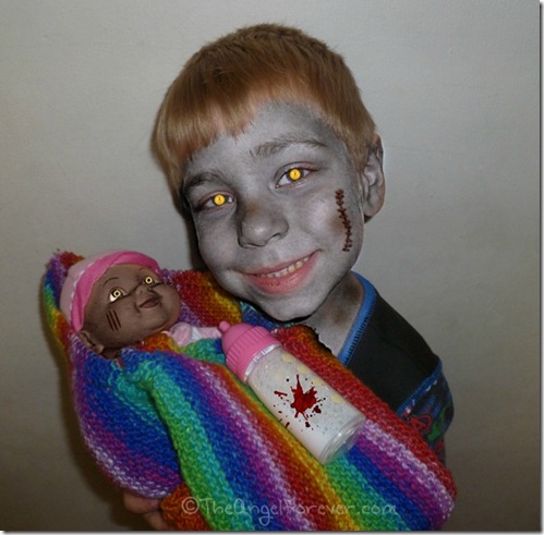 My Zombie kid and his baby