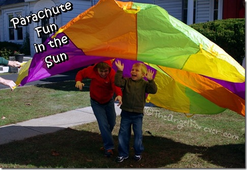 Parachute fun in the sun