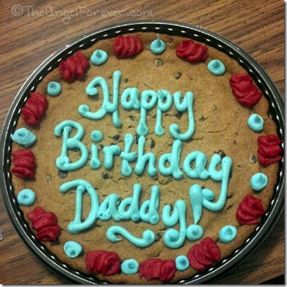 Cookie Birthday Cake for TechyDad