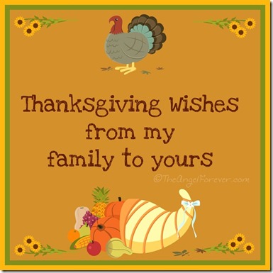 Thanksgiving Wishes from TheAngelForever.com