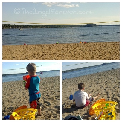 Beach time at Saratoga Lake