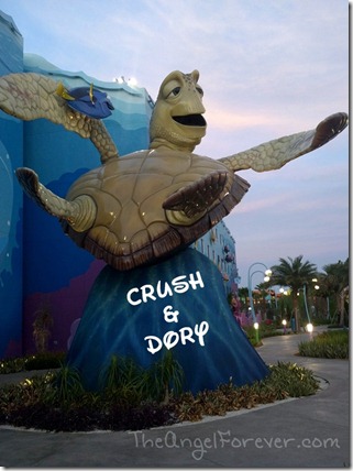 Crush and Dory at Art of Animation Resort