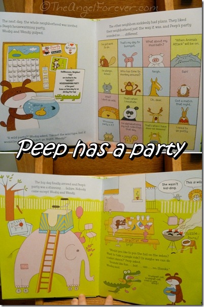 Wooby goes to Peep's party