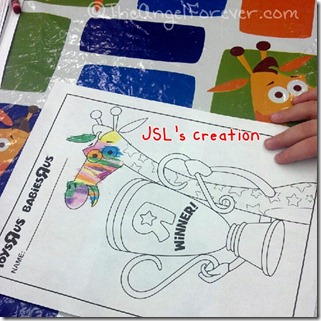 Coloring Geoffrey Giraffe