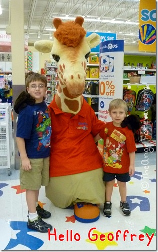 Geoffrey Giraffe at Toys R Us