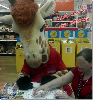 Geoffrey Giraffe coloring