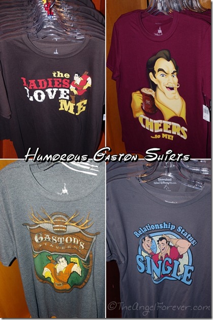 Gaston Shirts in New Fantasyland