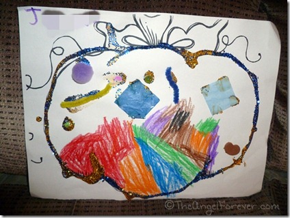 Kindergarten Pumpkin Art