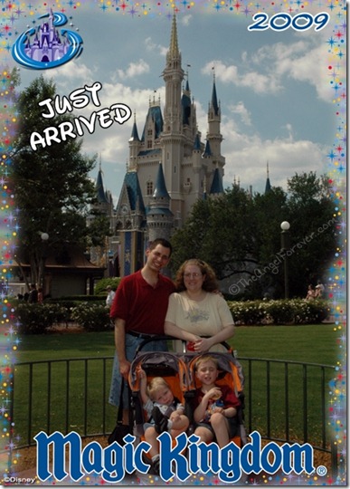 First family photo at Walt Disney World