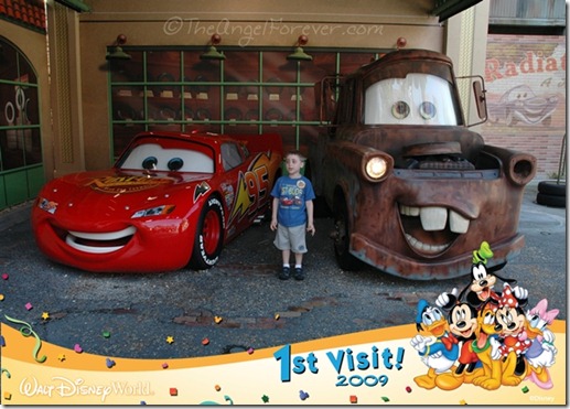 Meeting Lightning McQueen and Mater at Hollywood Studios