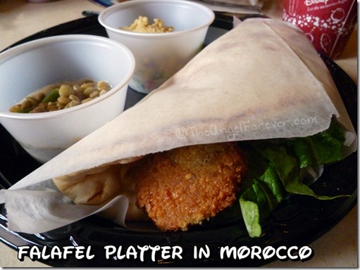 Falafel Platter in Morocco at Epcot