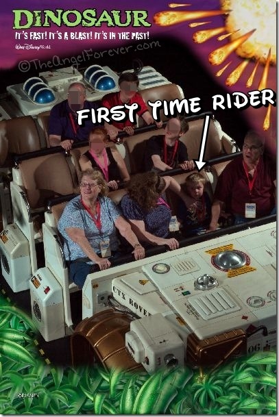 First time riding Dinosaur at Animal Kingdom