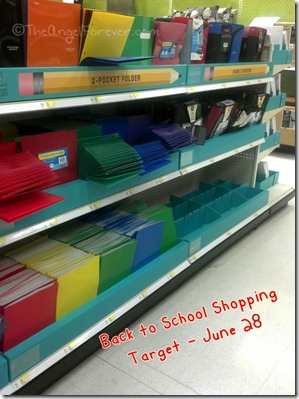 School supply shopping