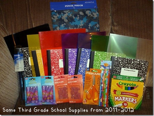 Some Third Grade Supplies